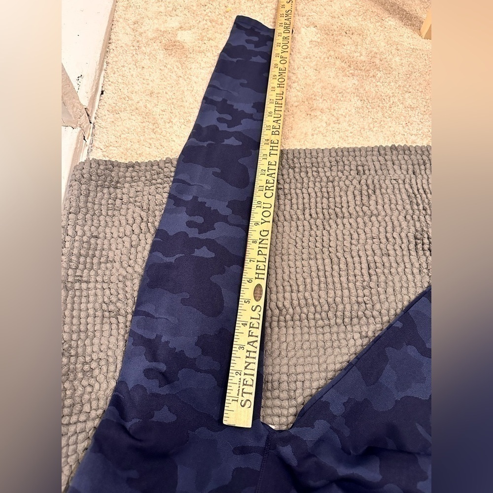 Splendid Studio Navy Blue Camouflage Ankle Heigh Leggings Camo Women’s Small - Picture 7 of 10